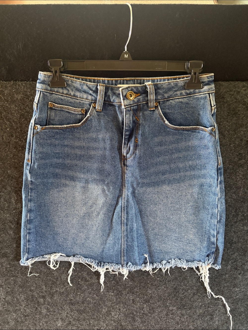 Denim Mini Skirt - Blue